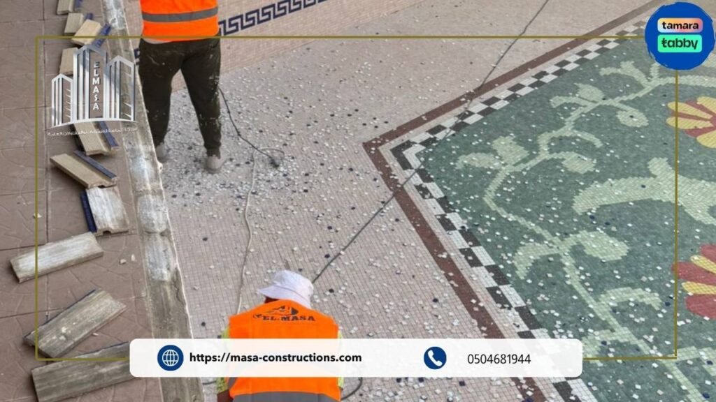 خدمات تقدمها الماسة لعزل مسابح خرسانة احترافية